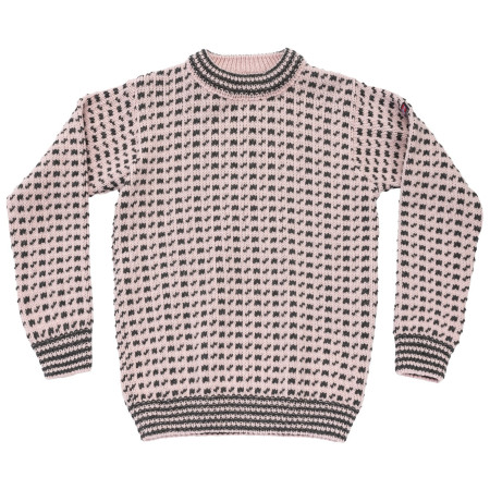 Sveter Devold Original Islender Wool Sweater ružová/sivá CHALK PINK/ANTHRACITE