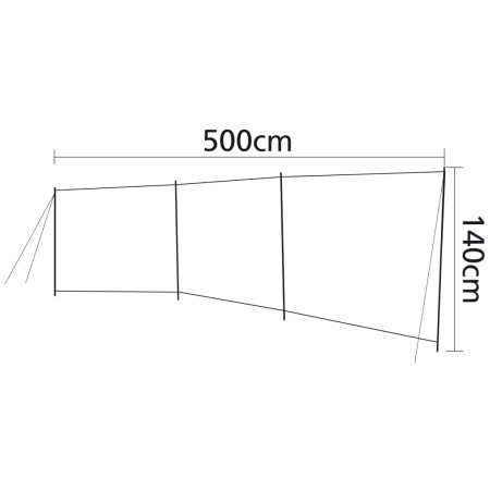 Zástena Bo-Camp Brendan - 3 diely