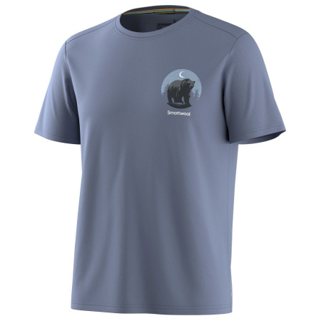 Pánske funkčné tričko Smartwool Men's Lunar Bear Active Short Sleeve Graphic Tee tmavomodrá NIGHTFALL BLUE