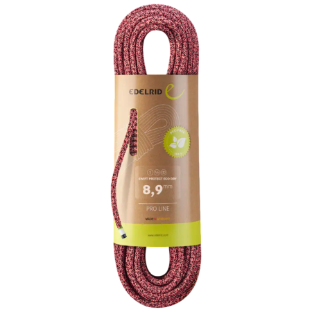 Lano Edelrid Swift Protect Eco Dry 8,9mm ružová 729 night-fire