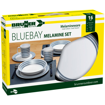 Jedálenský set Brunner Melamine Set Bluebay