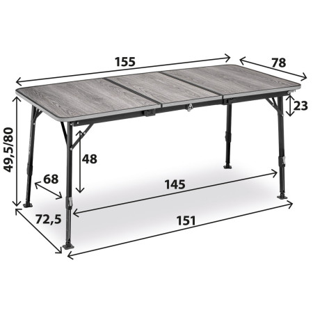 Stôl Brunner Elùtop Compack Square 100