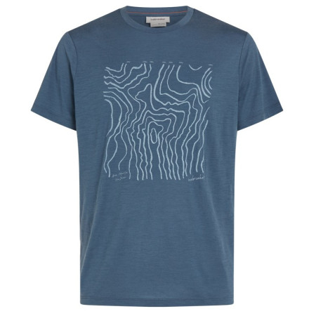 Pánske funkčné tričko Icebreaker M 150 Tech Lite SS Tee Great Heights modrá/sivá Dawn