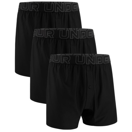 Pánske boxerky Under Armour Lounge Tech Mesh Boxer - 6 čierna black