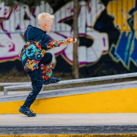 Detské softshellové nohavice WAMU Game On