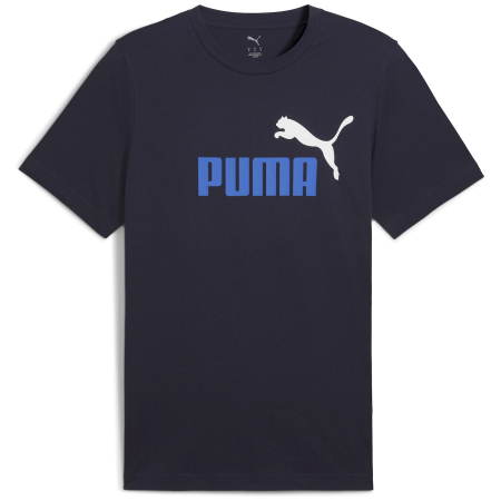 Pánske tričko Puma ESS 2 Color No. 1 Logo Tee modrá New Navy