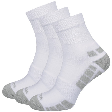 Ponožky MOOA Silver Bamboo Mid 3-pack biela/sivá White/Grey