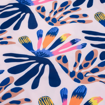 Detské plavky AquaWave Salava Jr - Summer Beige Flower Print