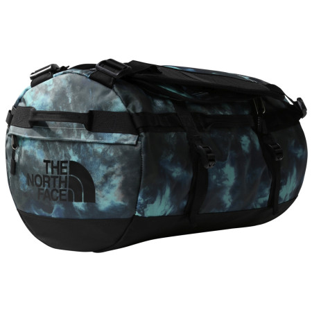 Cestovná taška The North Face Base Camp Duffel - S 2023 modrá/sivá Wasabiicedyeprint/Tnfblck
