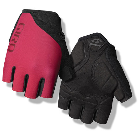 Cyklistické rukavice Giro JagEtte čierna/červená Raspberry/Dark Cherry