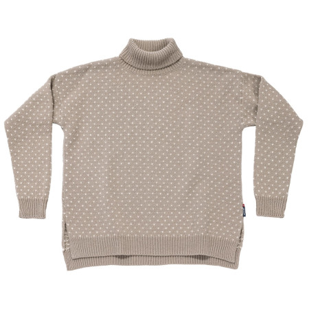 Dámsky rolák Devold Sørisen Wool High Neck Wmn sivá STONE/OFFWHITE