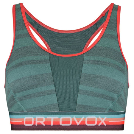 Športová podprsenka Ortovox 185 Rock'N'Wool Sport Top W šedá