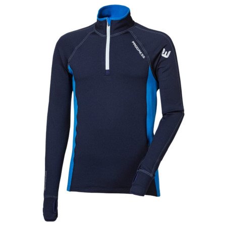 Pánska funkčná mikina Progress TOREZ ZIP tmavomodrá tm.modrá/modrá