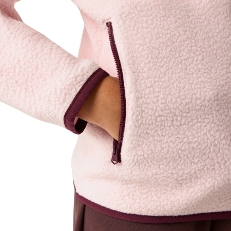 Detská funkčná mikina Regatta Junior Frankie Warm Fleece Pink Haze/Fig