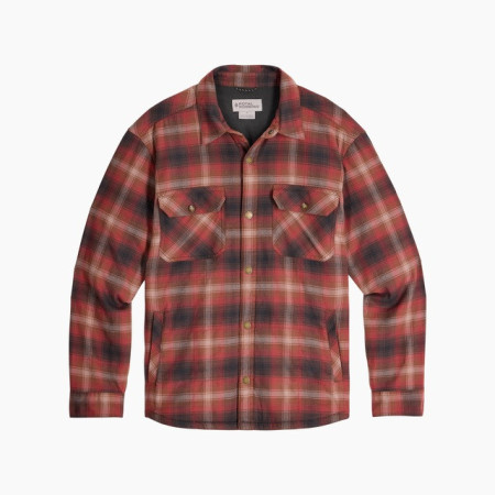 Pánska košeľa Roayal Robins M Vista Flannel Shacket červená Spice Grizzly Pld