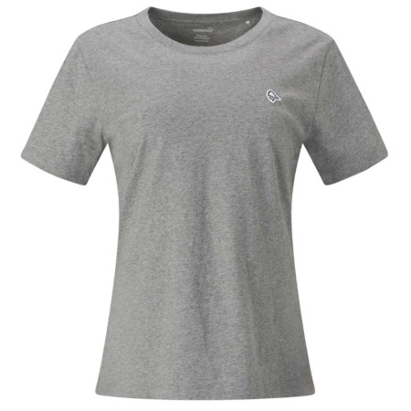 Dámske tričko Norrona /29 cotton viking patch T-shirt sivá Grey Melange
