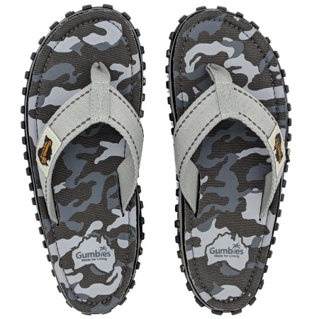 Žabky Gumbies Islander Grey Camouflage
