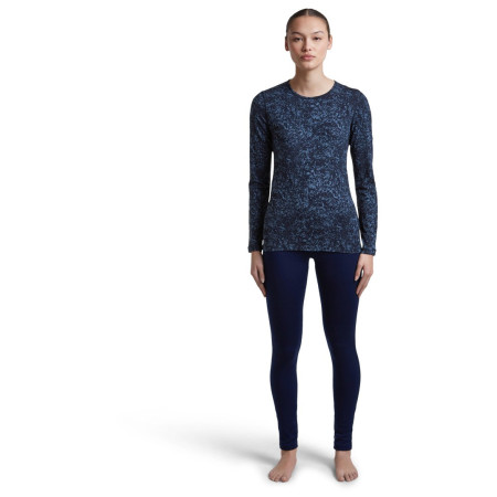 Dámske funkčné tričko Icebreaker Women M 200 Oasis LS Crewe Moss BloomAOP