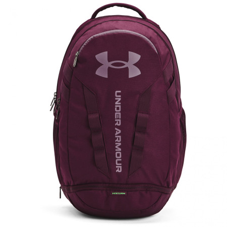 Batoh Under Armour Hustle 5.0 Backpack vínová Dark Maroon / Green Screen / Misty Purple