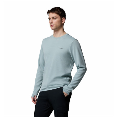 Pánske funkčné tričko Columbia Tech Trail™ Utility Warm Ls Crew tyrkysová Crushed Blue