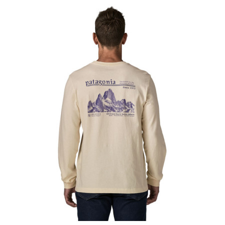Pánske tričko Patagonia M's L/S MW Hut Tripper Skyline T-Shirt