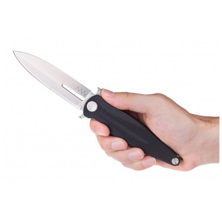 Nôž Acta Non Verba Z400 Stonewash/Plain Edge, G10/Liner Lock
