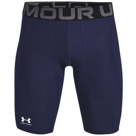 Pánske funkčné spodky Under Armour HG Armour Lng Shorts tmavomodrá MidnightNavy/White