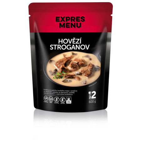 Hotové jedlo Expres menu Hovädzie Stroganoff