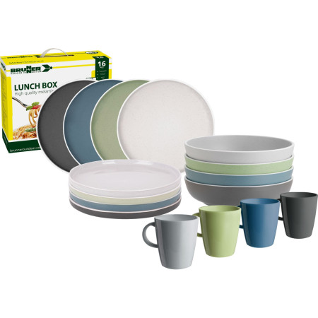 Sada riadov Brunner Lunch box Dolomit biela/modrá