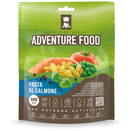 Hotové jedlo Adventure Food Těstoviny Al Salmone 147g zelená