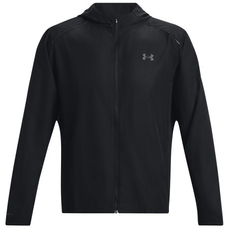 Pánska vetrovka Under Armour STORM Run Hooded Jacket čierna Black / Jet Gray / Reflective