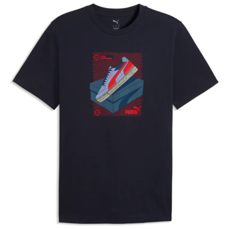 Pánske tričko Puma Graphic Tee tmavomodrá New Navy