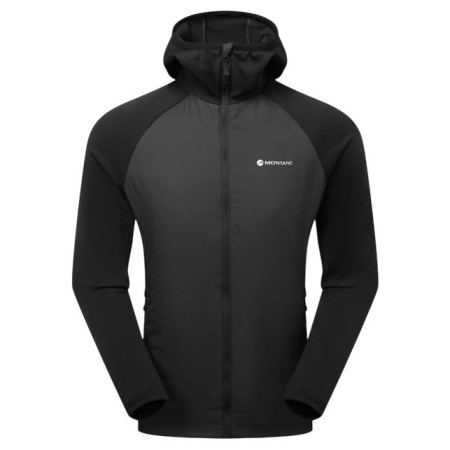 Pánska zimná bunda Montane Sirocco Lite Hoodie čierna BLACK