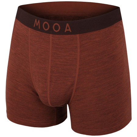 Pánske boxerky MOOA MerinoSilk 4in oranžová cinnamon melange