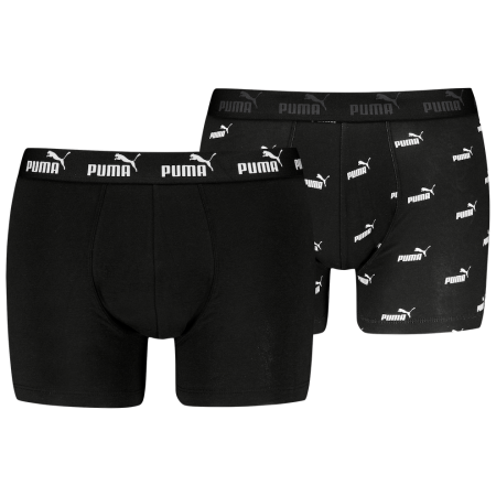 Pánske boxerky Puma Elements Logo Print Boxers 2P