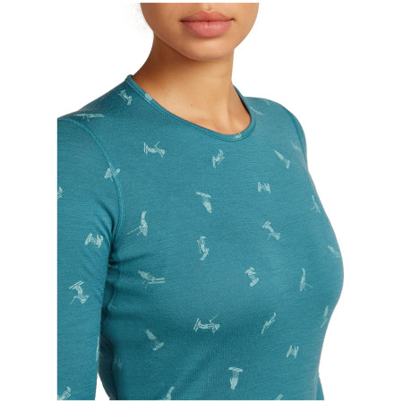 Dámske funkčné tričko Icebreaker Women Merino 200 Oasis LS Crewe Snow Day