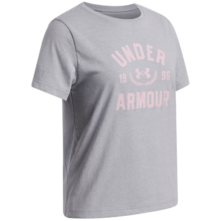 Detské funkčné tričko Under Armour UA G Varsity SS Mod Gray Light Heather