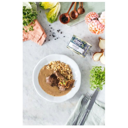 Hlavné jedlo Hotovky z plechovky Hovädzia pečienka 400g