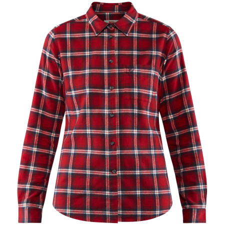 Dámska košeľa Fjällräven Övik Flannel Shirt W červená Deep Red