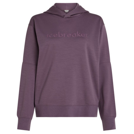 Dámska funkčná mikina Icebreaker W Mer 360 RealFleece Elemental LS Hood fialová Grey Plum
