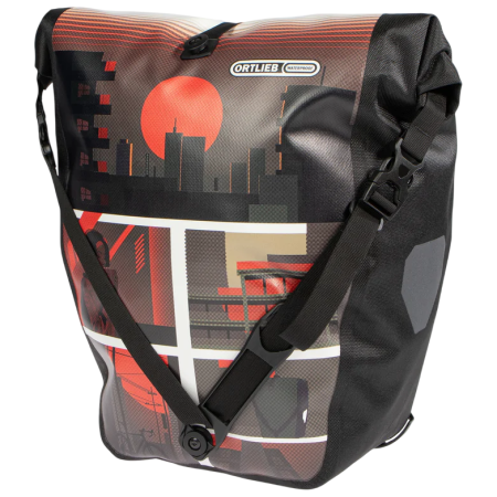 Nepremokavá brašňa na bicykel Ortlieb Back-Roller Design červená Morning Routine
