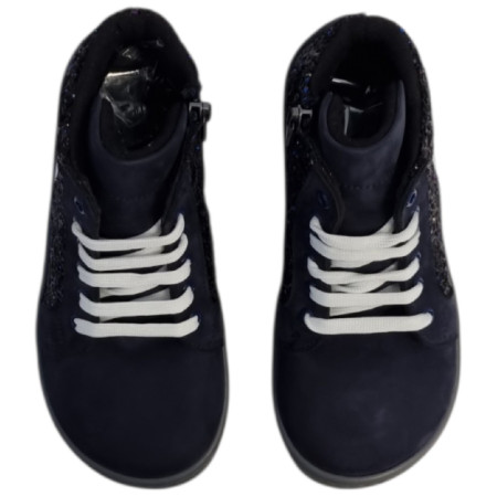 Detské barefoot topánky beBare 3485SA Navy