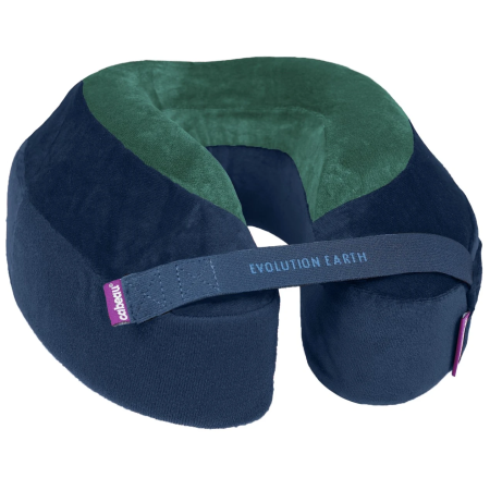 Cestovný vankúšik Cabeau Evolution Earth Deluxe modrá/zelená Zelená