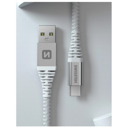 Kábel Swissten Kevlar USB / USB-C 1,5 m