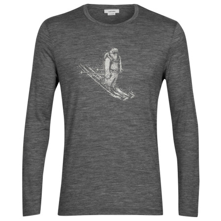 Pánske tričko Icebreaker Tech Lite II LS Tee Skiing Yeti