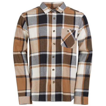 Pánska košeľa Fundango Harris Shirt hnedá coffee