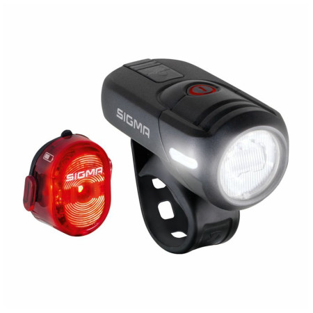 Predné/zadné svetlo Sigma Aura 45 USB + Nugget II.