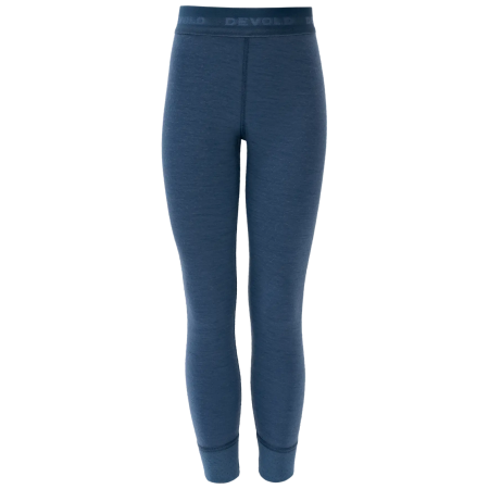 Detské funkčné spodky Devold Duo Active Merino Longs Kid Berry tmavomodrá Berry