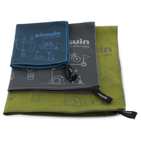 Uterák Pinguin Micro Towel XL 75x150 Map