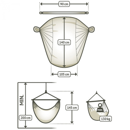 Hojdacia sedačka La Siesta Domingo Basic